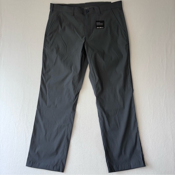 Eddie Bauer Takeoff Chino men's 38/32 Gray NWT - Picture 1 of 10